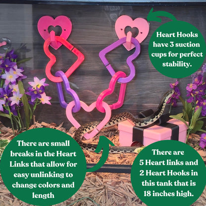 Heart Links reptile climbing enrichment product image