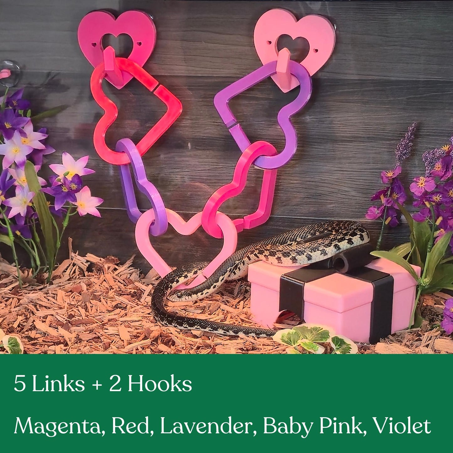 Heart Links reptile climbing enrichment product image