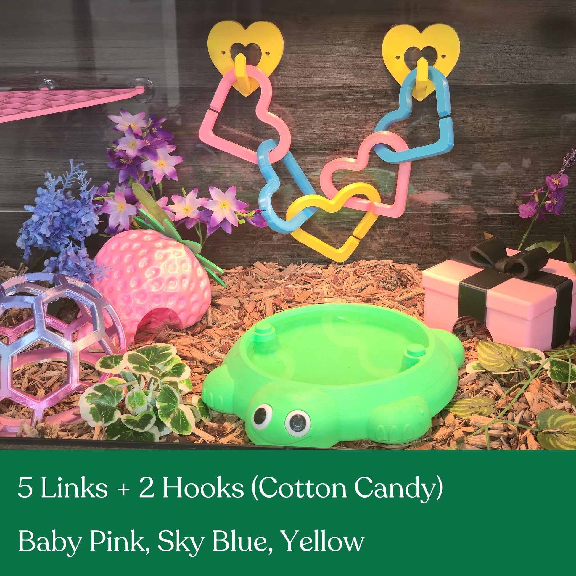 Heart Links reptile climbing enrichment product image