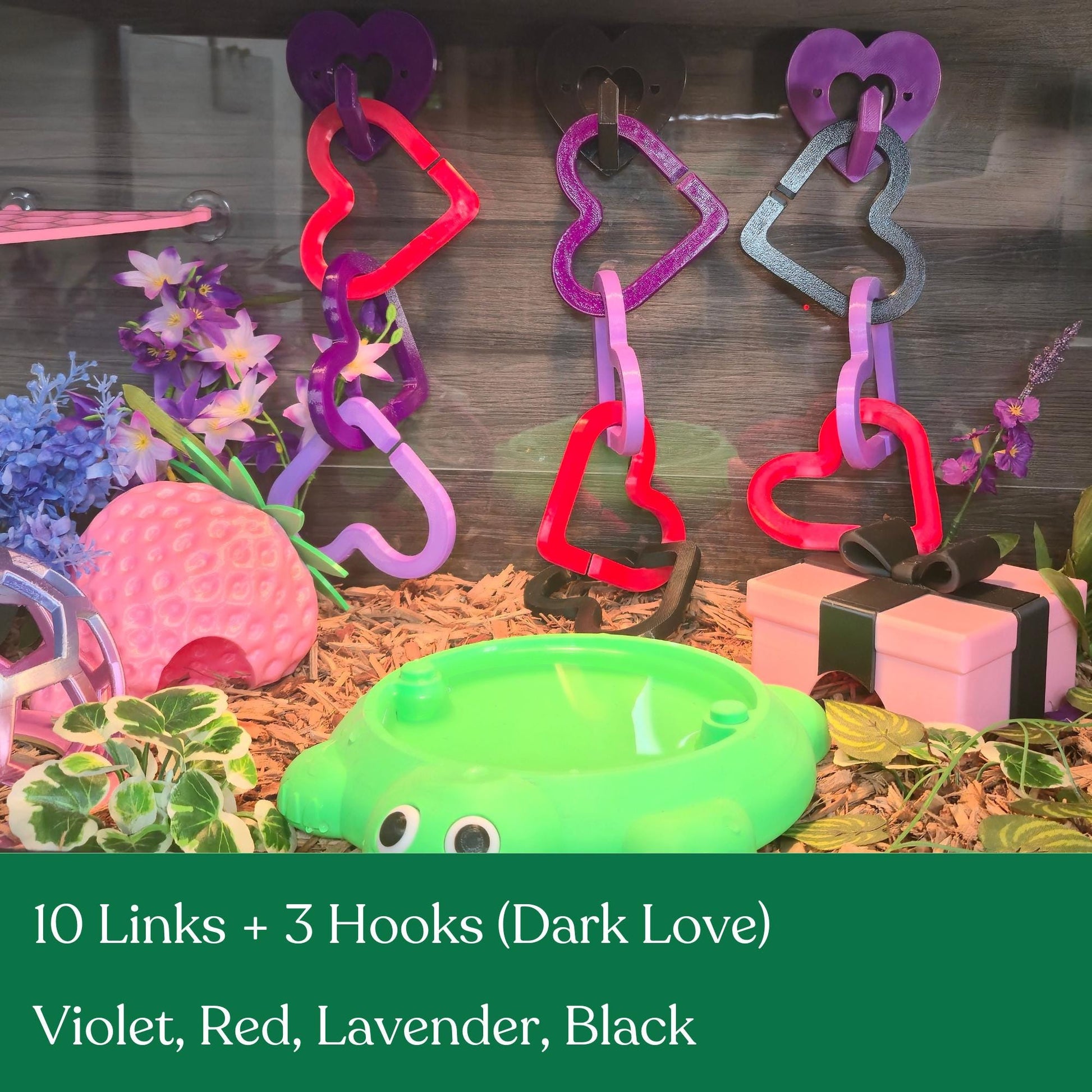 Heart Links reptile climbing enrichment product image