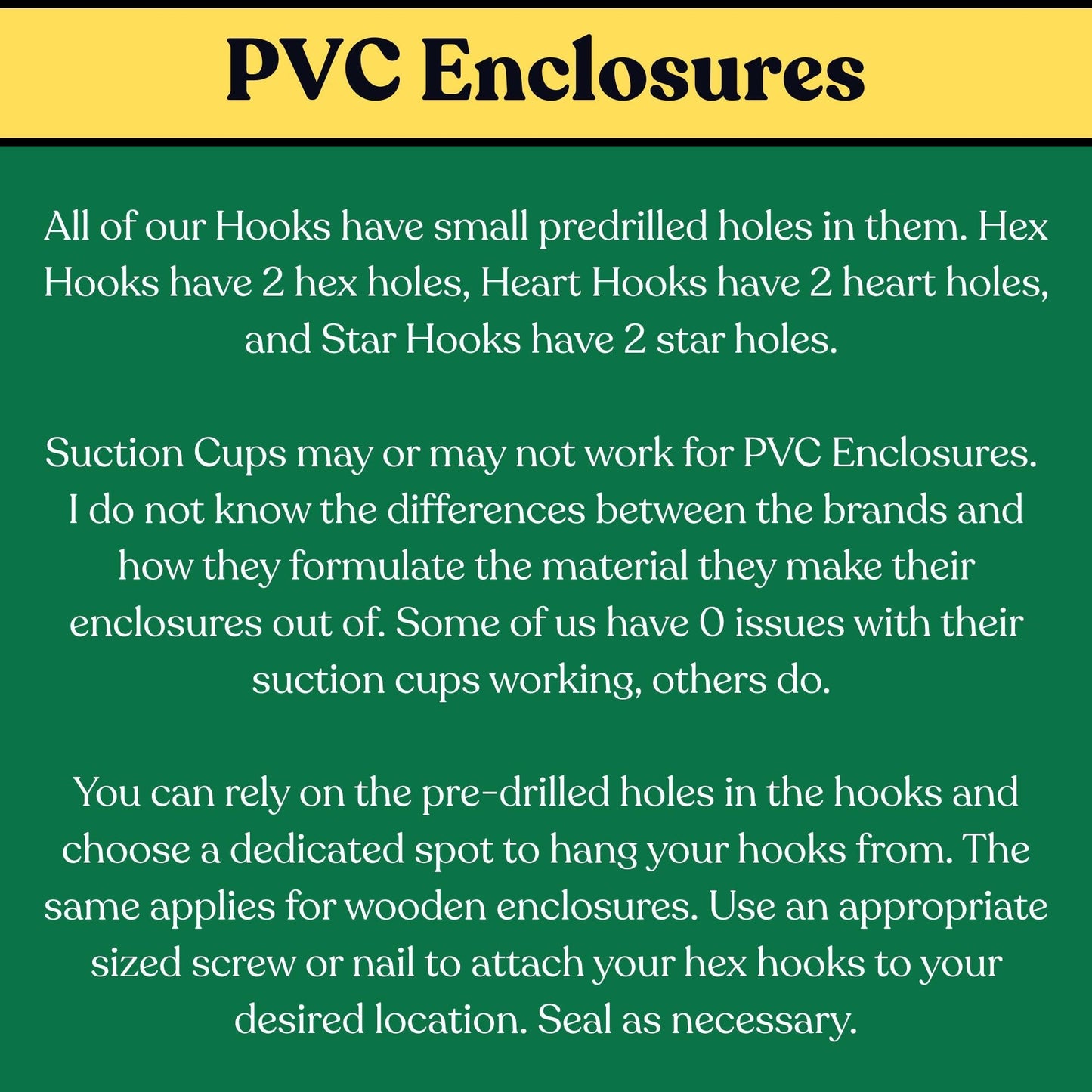 Star Links size and hook options
