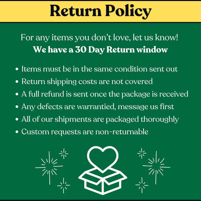 The XS Designs 30-day return policy